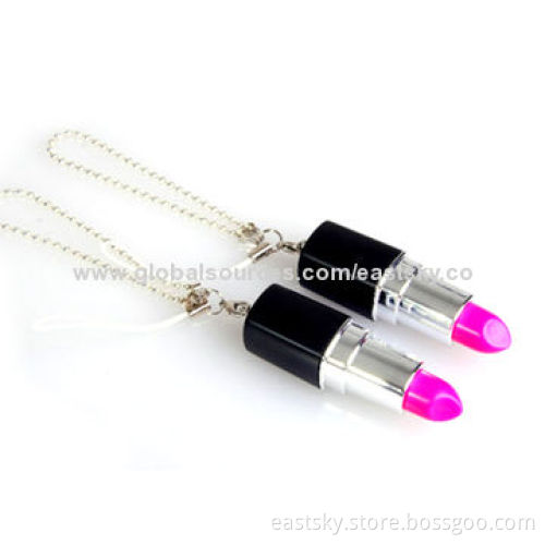Promotional Lipstick USB Drive, Lipstick Design for Ladies, USB2.0 Interface, Compatible with USB1.1New
